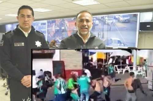Videos: Alcalde de Metepec lamenta golpiza de porra del León a hombre en Metepec